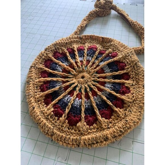 Handmade Round Hand Crocheted Handbag - New - Picture 9 of 11